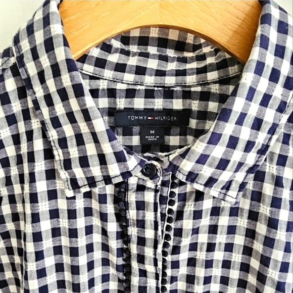 Tommy Hilfiger Gingham Sleeveless Shirt Dress - Picture 8 of 16